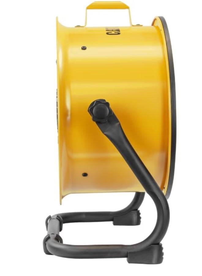 CATERPILLAR CAT by Caterpillar HVD-14AC 14-Inch Industrial High Velocity Floor Fan, 4-Speed Air Circulator, 360° Tilt Adjustable Head, Heavy-Duty Metal Frame, Portable Cooling Fan for Garage, Workshop, Jobsite, Yellow - Image 3