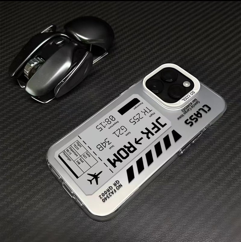 Personalized boarding pass label for iphone15 phone case Apple 14promax Europe and America 13 - Image 2