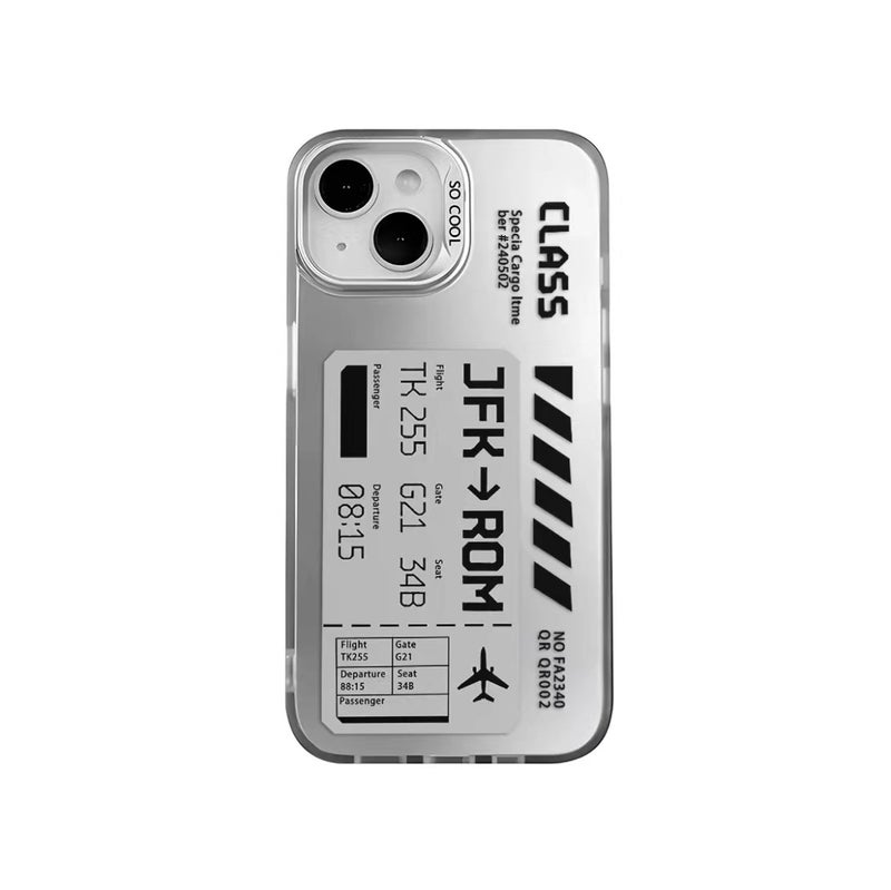 Personalized boarding pass label for iphone15 phone case Apple 14promax Europe and America 13 - Image 5