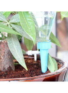 Generic 12-Piece Automatic Irrigation Stake With Valve Set Blue/Green  - Image 5