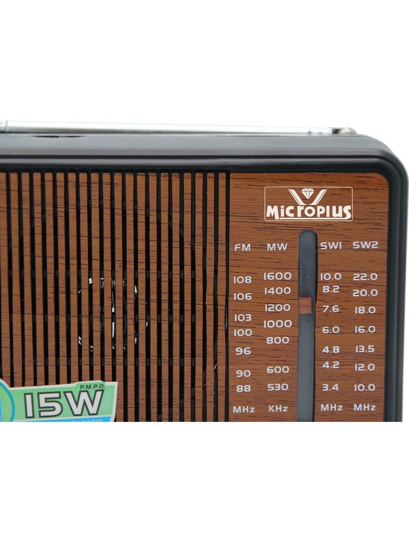 Microplus Multifunctional Portable Radio Speaker FM / AM / SW  - Image 3