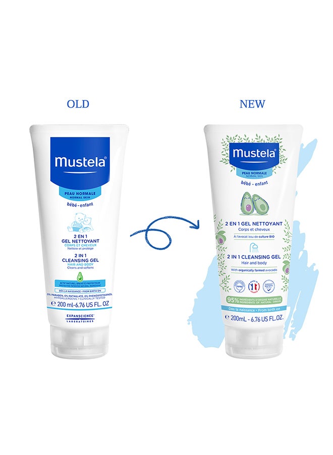 Mustela 2-In-1 Gentle Cleansing Gel With Farmed Avocado For Babies, 200ml - Image 5