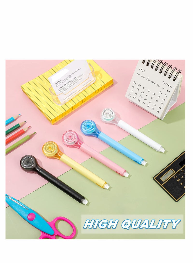 KASTWAVE 10 Pack Correction Tape Pen White out Correctional Tape, Colorful White out Tape, Correction Tape Corrector Office Supplies Error Correction Tools for School Office Supplies, 0.2 X 236 Inch - Image 1