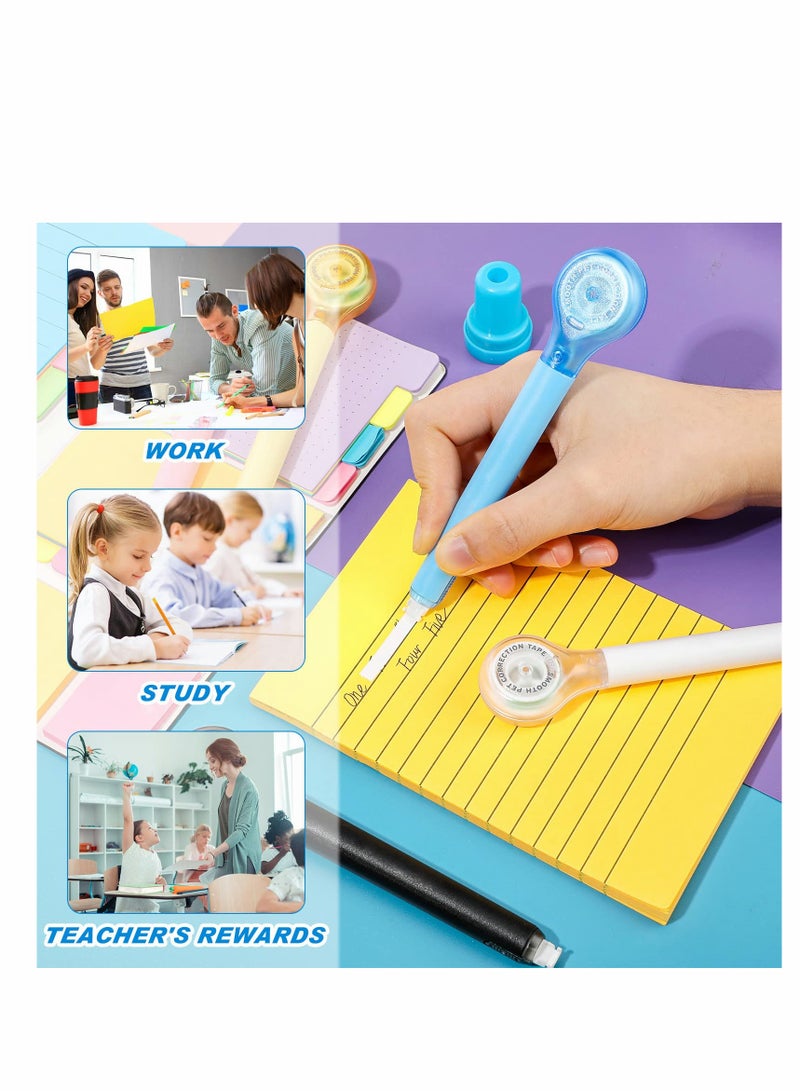 KASTWAVE 10 Pack Correction Tape Pen White out Correctional Tape, Colorful White out Tape, Correction Tape Corrector Office Supplies Error Correction Tools for School Office Supplies, 0.2 X 236 Inch - Image 4