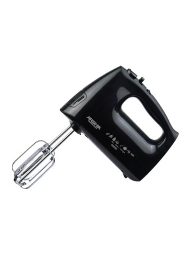 Arshia Electric Hand Mixer – Black – 5 Speeds with Dough Hooks - Image 1