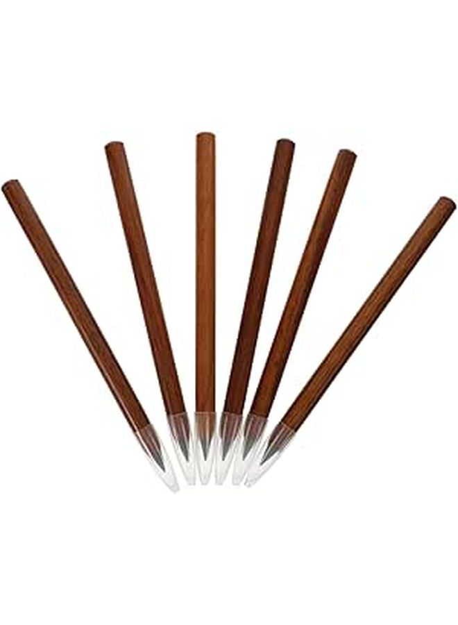 6 Pcs Wood Inkless Reusable Eternal Pencils For Drawing School And Art Use No Sharpening - Image 1