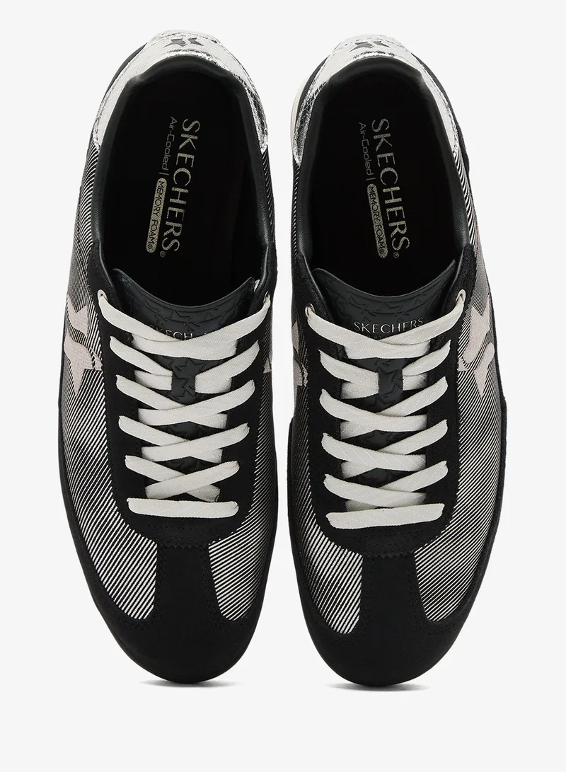 Skechers BLACK SUEDE/SILVER TRIM Skx 92 for Women | Best Price UAE