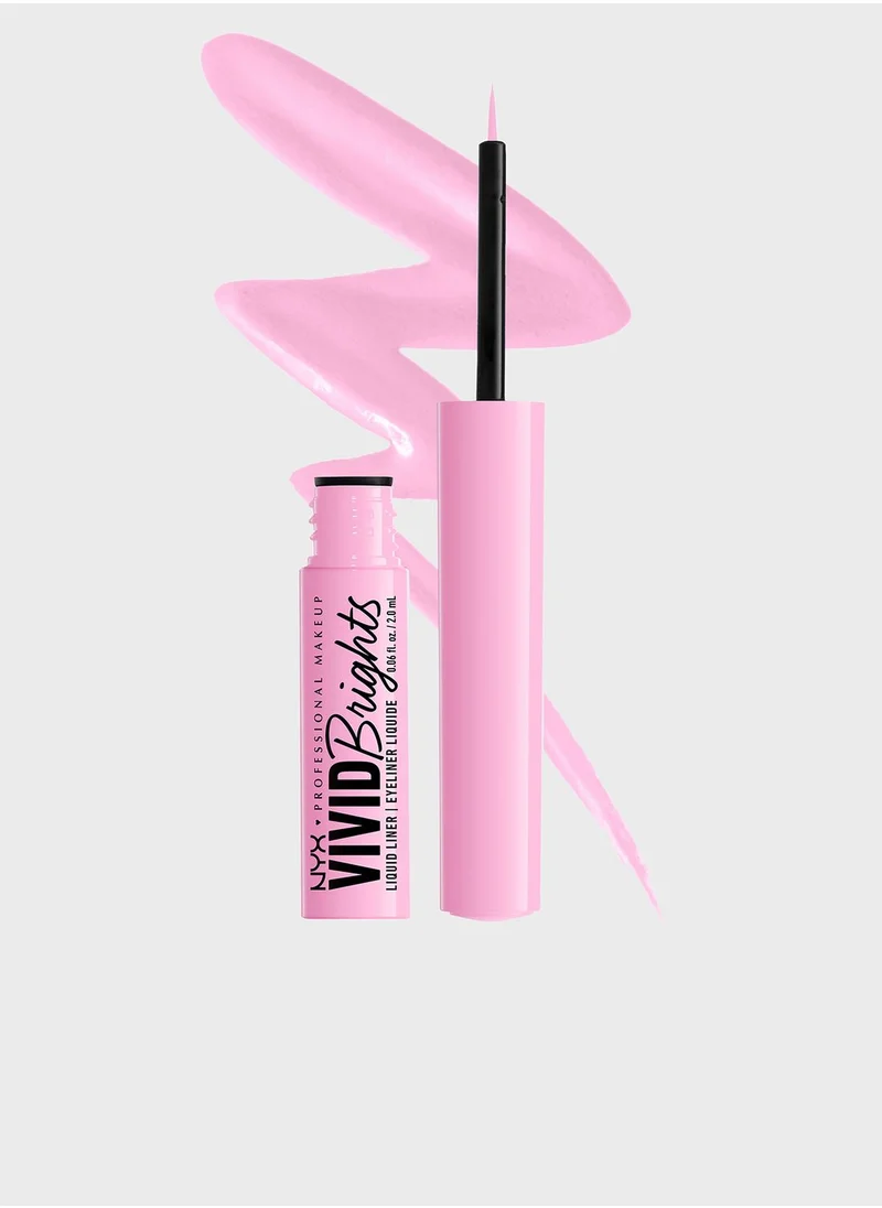 NYX PROFESSIONAL MAKEUP Vivid Brights Colored Liquid Eyeliner - Sneaky Pink