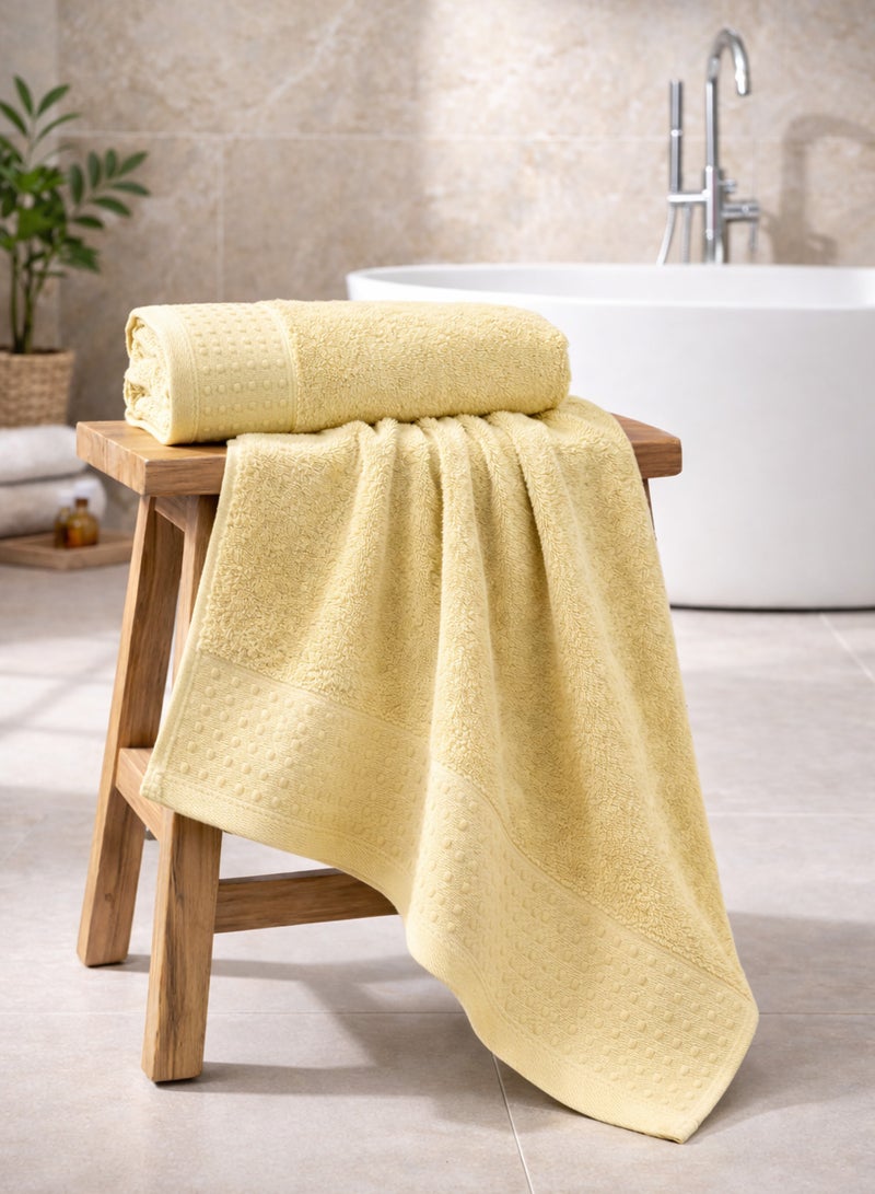 Parry Life Solo Cotton Blend Bath Towel – Highly Absorbent, Soft & Durable Bathroom Towel, Large 70×140 cm Towel - Image 1