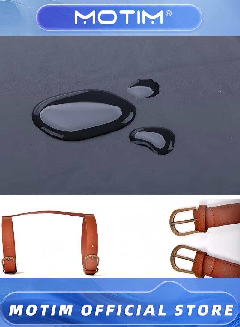 Motim Foldable Portable Picnic Blanket Foldable Portable Picnic Blanket Outdoor Blanket 3-Layer Waterproof Outdoor Picnic Mat (Black) - Image 5