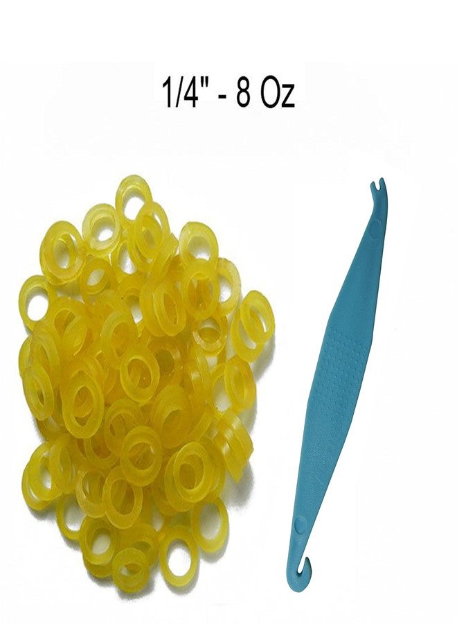 Dentosmile Orthodontic Extraoral Latex Elastics | Dental elastics| Tooth Colours Pack of 100 Pcs + Free Placer for Braces - Image 2