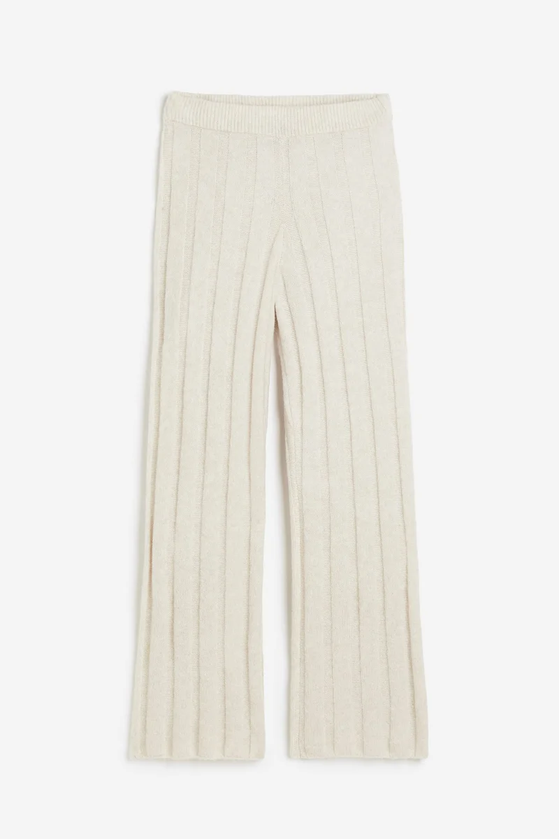 H&M Ribbed Knitted Pants