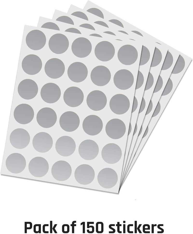 ScratchStix 150 Pack, 1" Scratch Off Stickers Labels, Round Circle - Silver - Image 3