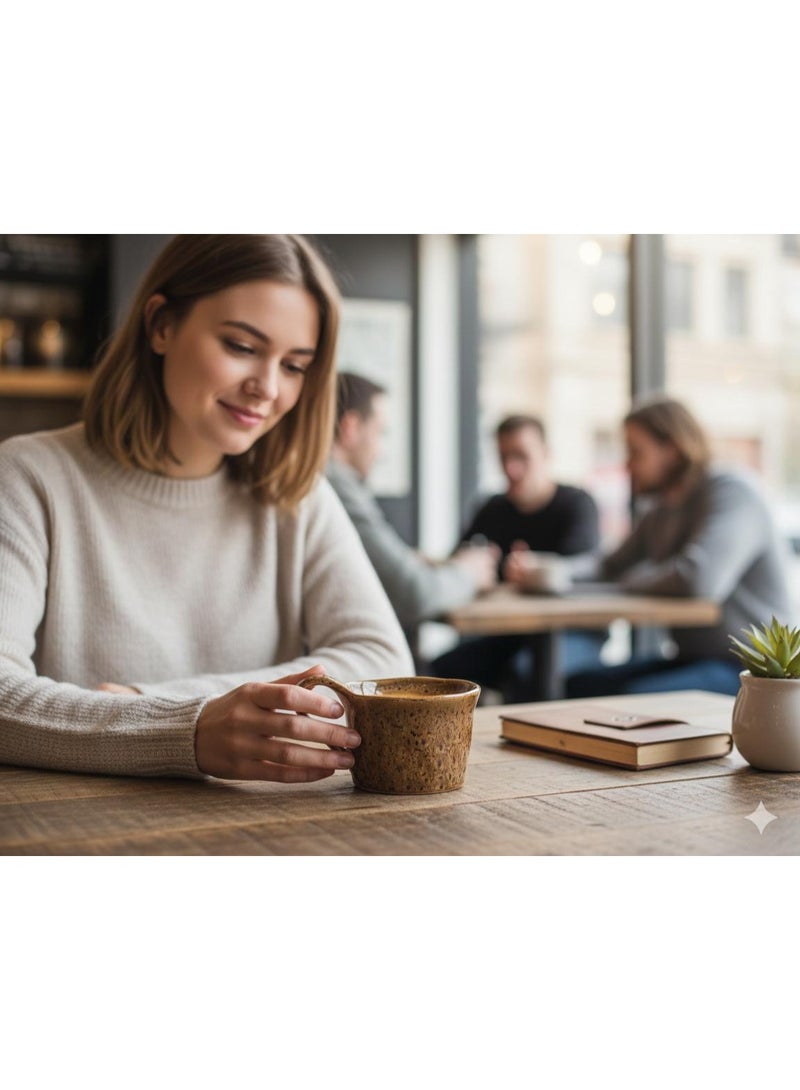 Ceramic Coffee Mug with Handle, Tea Mug for Drinks, Cappuccino, Latte, Espresso - Image 2