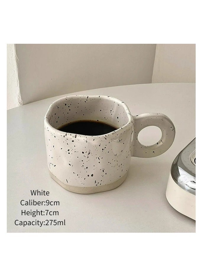 كوب قهوة سيراميك بمقبض سعة 275 مل، كوب شاي للمشروبات والكابتشينو واللاتيه والاسبريسو - Image 3