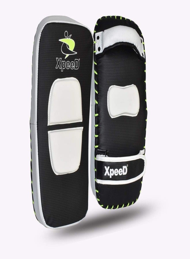 Massive Speed System Xpeed Curved Thai pad in Black Color. Regular Training for Kicking, Boxing and Karate. Light Weight - Image 3
