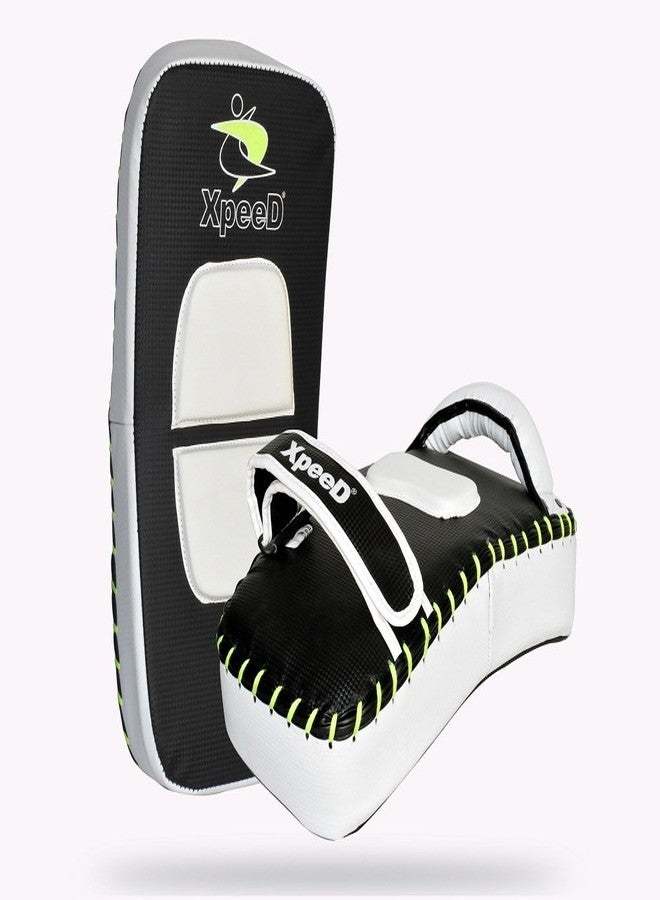 Massive Speed System Xpeed Curved Thai pad in Black Color. Regular Training for Kicking, Boxing and Karate. Light Weight - Image 4