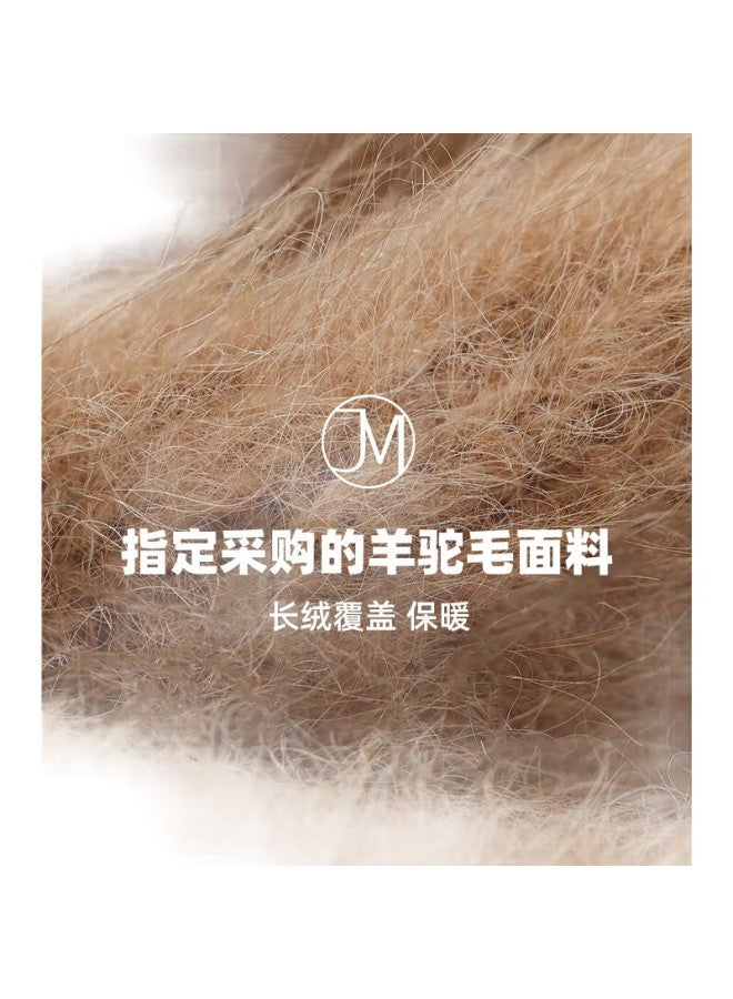 JIUMU Alpaca Wool Hat For Women, Autumn And Winter Warm Knitted Hat, Ladies' Knitted Cap, Winter Ear Protection Cold-Proof Hat, Winter Cap - Image 2