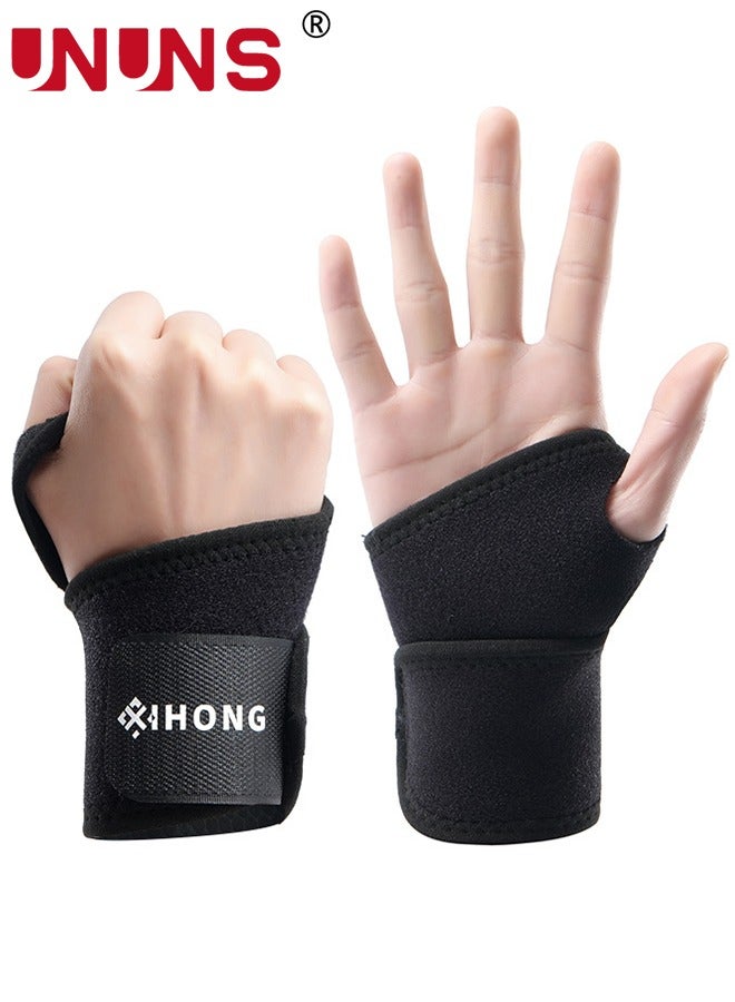 UNUNS Wrist Weights With Thumb Loops Lock,Set of 2,Weighted Gloves For Men Women Kids,Arm Weight Ankle Weights Gloves For Running Walking Jogging Gym Workout Cardio Exercises,Black  - Image 1