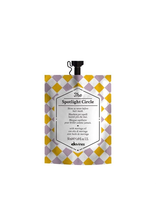 Davines The Spotlight Circle, Shine Enhancing Mask For Dull Hair, Boost Style Weightlessly, 1.69 fl. oz. - Image 1