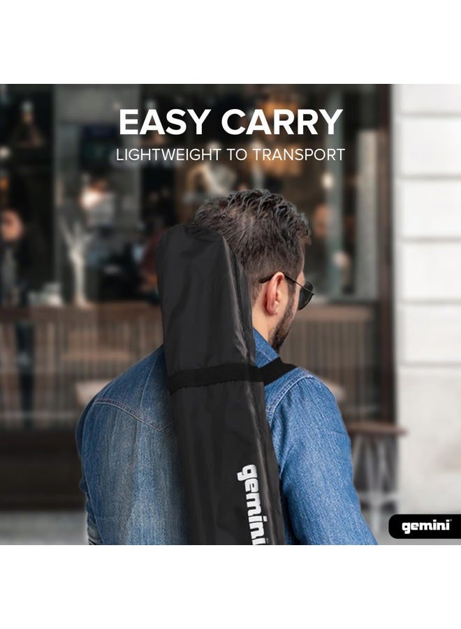 Gemini ST-PACK 2 Pack Tripod Speaker Stands - Carrying Case - Steel (Black) - Image 2