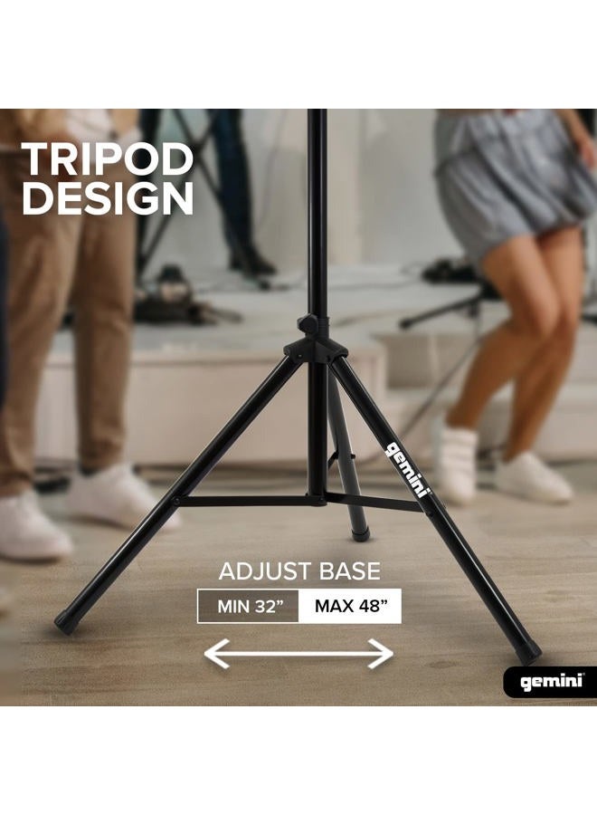 Gemini ST-PACK 2 Pack Tripod Speaker Stands - Carrying Case - Steel (Black) - Image 5