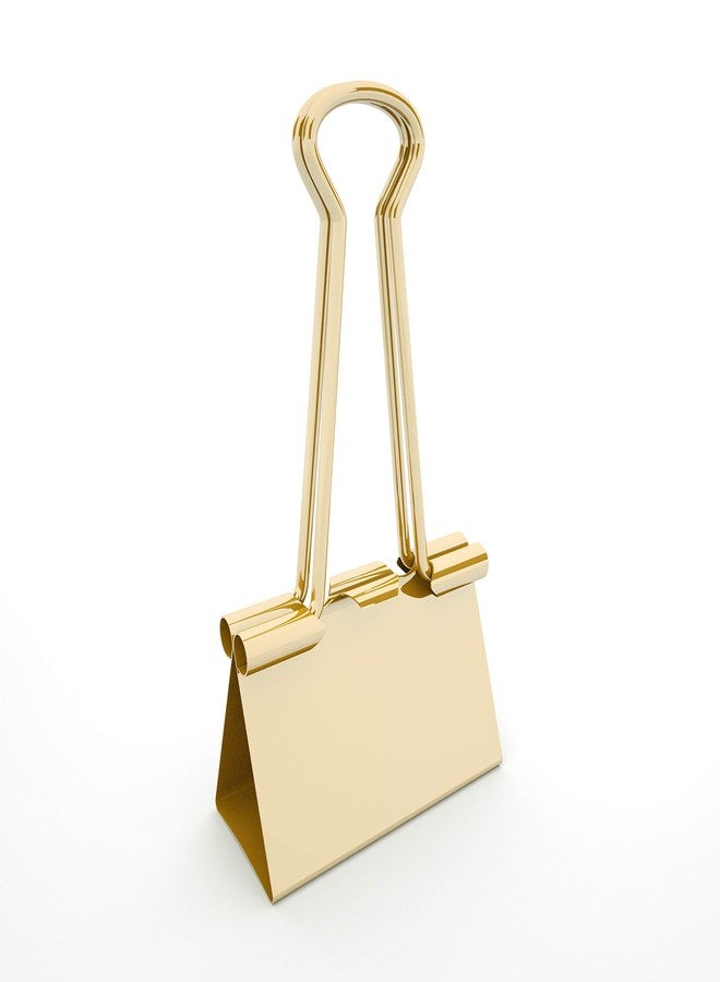 إن سي تايني ستور مشابك تثبيت الورق متوسطة الحجم من Nctinystore - 1-1/4 بوصة (1.25 بوصة) (ذهبي، 24 قطعة) - Image 1