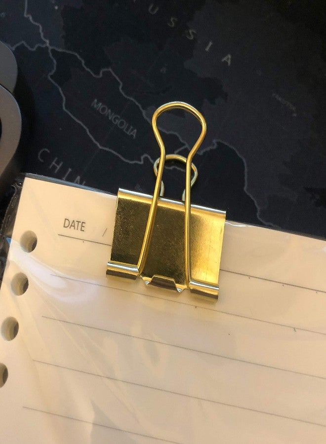 إن سي تايني ستور مشابك تثبيت الورق متوسطة الحجم من Nctinystore - 1-1/4 بوصة (1.25 بوصة) (ذهبي، 24 قطعة) - Image 5