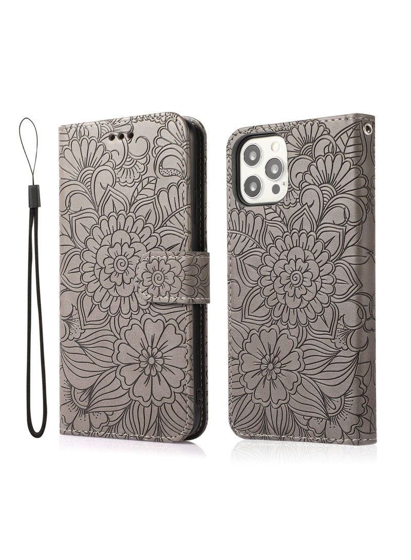 Suitable For iPhone Wallet Embossed Case - Image 1