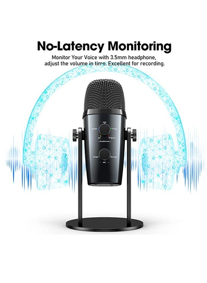 Jmary MC-PW10 Multifunctional USB Recording Microphone for Podcast Gaming and Live Streaming - Image 3