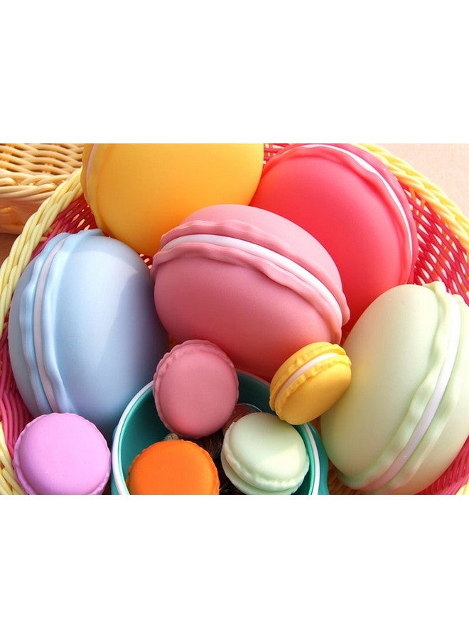Coolrunner Giant Macaron Case, Macaron Jewelry Box, Macaron Cute Pill Box, Colorful Macaron Jewelry Storage Box, Shape Storage Box Candy Cute Pill Organizer Case Container(Large 2 pcs) - Image 4
