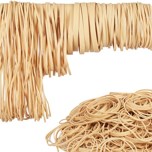 HSNOHSN Rubber Bands, 0.5bl Assorted Size Rubber Bands Elastics Band for Office Supplies rubber band size 19 size 32 size 64 size 117A size 4.8in - Image 1