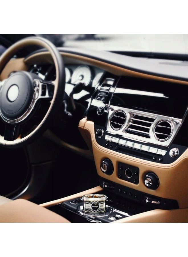 أروما معطر جو فضي للوحة قيادة السيارة - عطر جل يدوم طويلاً لداخل السيارة، كثافة عطر قابلة للتعديل، تصميم مانع للتسرب، انتعاش يدوم حتى 60 يومًا، مزيل للروائح للوحة قيادة السيارة أو حامل الأكواب، رائحة آمنة وخالية من الغازات، عطر سيارة فاخر 40 جرام - Image 2