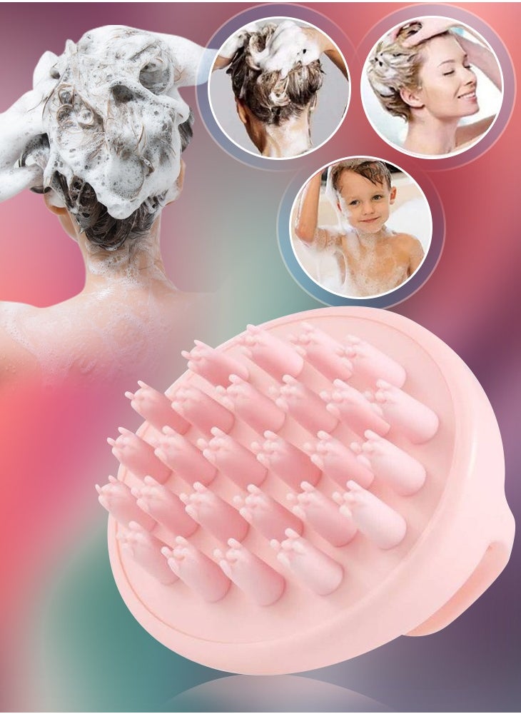 NIKITA.VIVI Hair Scalp Massager Shampoo Brush for Shower,Scalp Scrubber with Soft Silicone Bristles for Hair Growth & Dandruff Treatment,Wet Dry Oil Hair Massager Hair Care Head Brush for All Hair Types  - Image 1