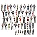 Evemodel P50 Model Trains Architectural 150 O Scale Painted Figures O Gauge Sitting and Standing People for Miniature Scenes New 50PCS - Image 3