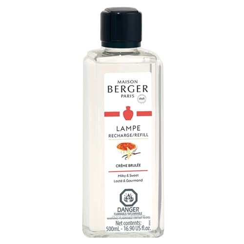 Maison Berger كريم بروليه | عبوة إعادة تعبئة عطر لامب بيرجر من ميزون بيرجر | لزيت معطر للمنزل | لتنقية وعطر منزلك | 16.9 أونصة سائلة - 500 مل | صنع في فرنسا - Image 1