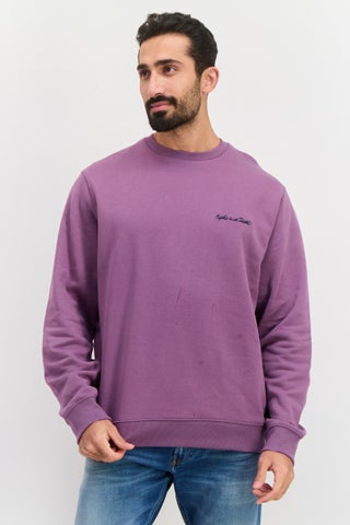 Men Crew Neck Long Sleeve Embroidered Sweatshirt, Light Purple - pzsku/Z05CBD13F349161AA7737Z/45/1746642656/7b3daf7a-6905-435d-82d5-793131885bc7