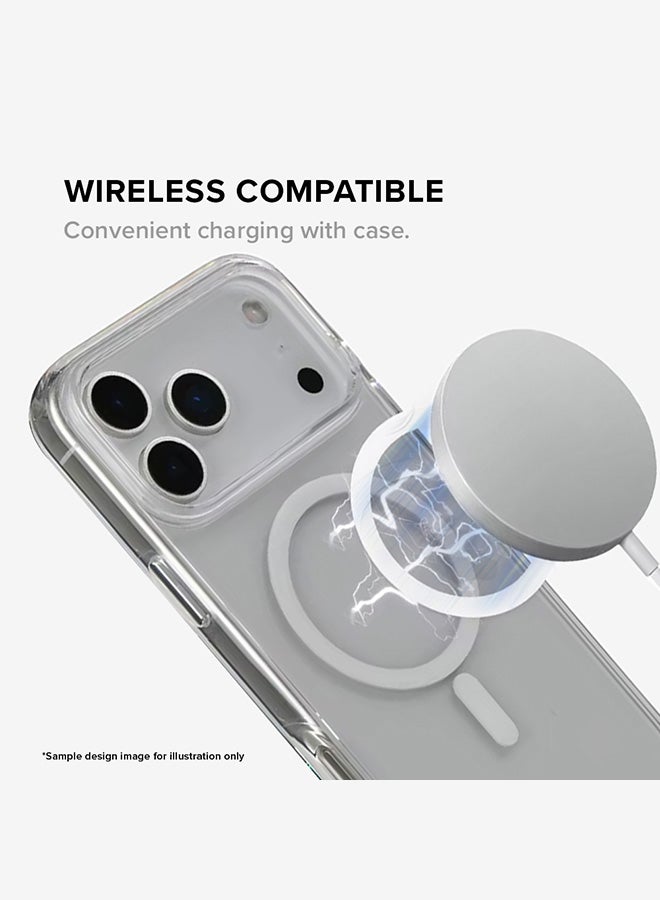 Stylizedd for iPhone 16 Case [Compatible with MagSafe] Slim Magnetic cover Clear Phone Case - Sheikh Zayed And Sheikh Rashid, Orange - Image 3