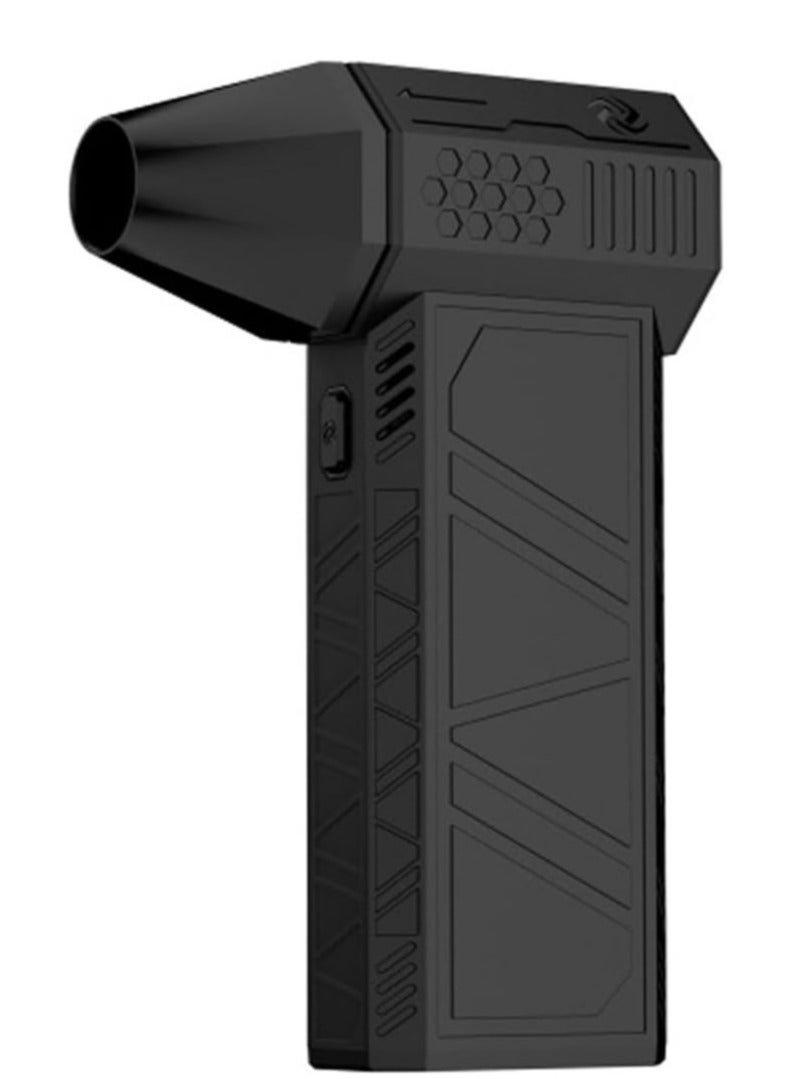 JOMILA مروحة نفاثة كهربائية صغيرة مسدس نفخ الهواء ومروحة يد صغيرة بشفرات توربينية، منفاخ هواء فائق القوة، سرعة الرياح 130,000 دورة في الدقيقة 52م/ث جديدة محمولة توربينية عنيفة - Image 1