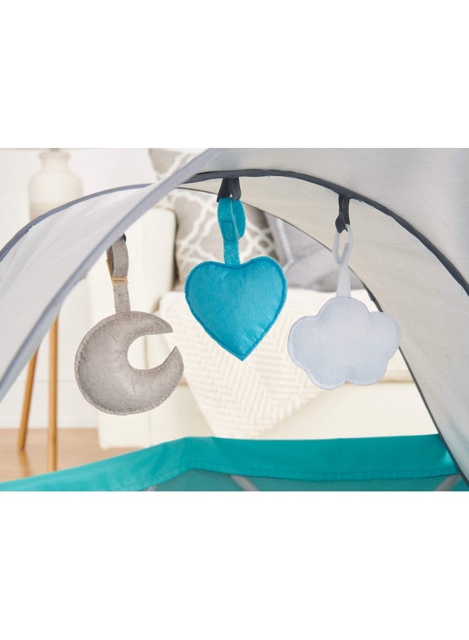 ريجالو أون ذا جو بيبي ماي بلاي، ساحة لعب محمولة وسجادة أنشطة، للاستخدام الداخلي والخارجي، تتضمن مظلة واقية من الأشعة فوق البنفسجية مع ألعاب، وقاعدة مبطنة وحقيبة حمل - Image 4