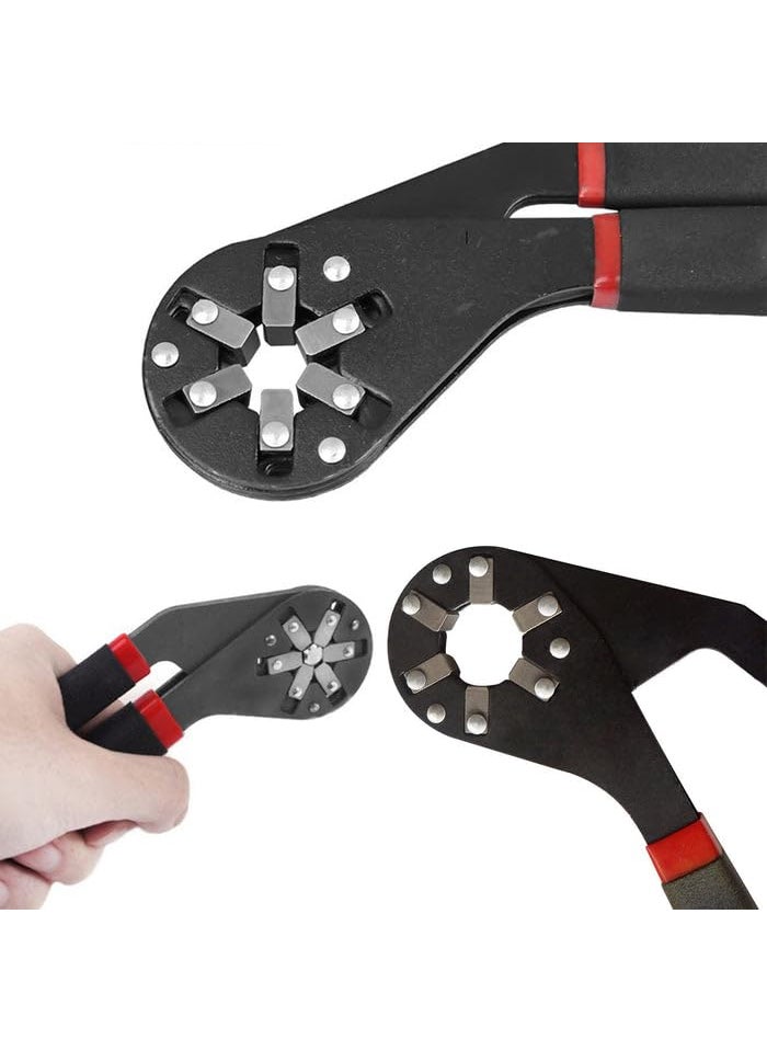 YAKAAWA MultiFunction Hexagon Universal Wrench Adjustable Bionic Plier Spanner Repair Hand Tool Small Single Sided Bionic Wrench Household Repairing Wrench Hand Tool  - Image 2