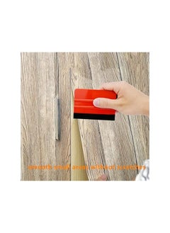 PROMASS promass Wallpaper Smoothing Tool Kits, Multi-Function Smoothing Tool Set for Peel and Stick Adhesive Contact Paper Vinyl Window Tint Film Car Wrap with Seam Roller Scraper Felt Squeegee Trimming Tool  - Image 5