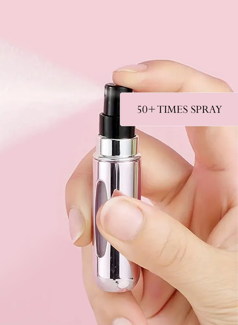 Refillable Perfume Atomizer Black – 5ml Mini Travel Spray Bottle | Refillable Spray Bottle for Men  Women | 50+ Sprays - Image 3