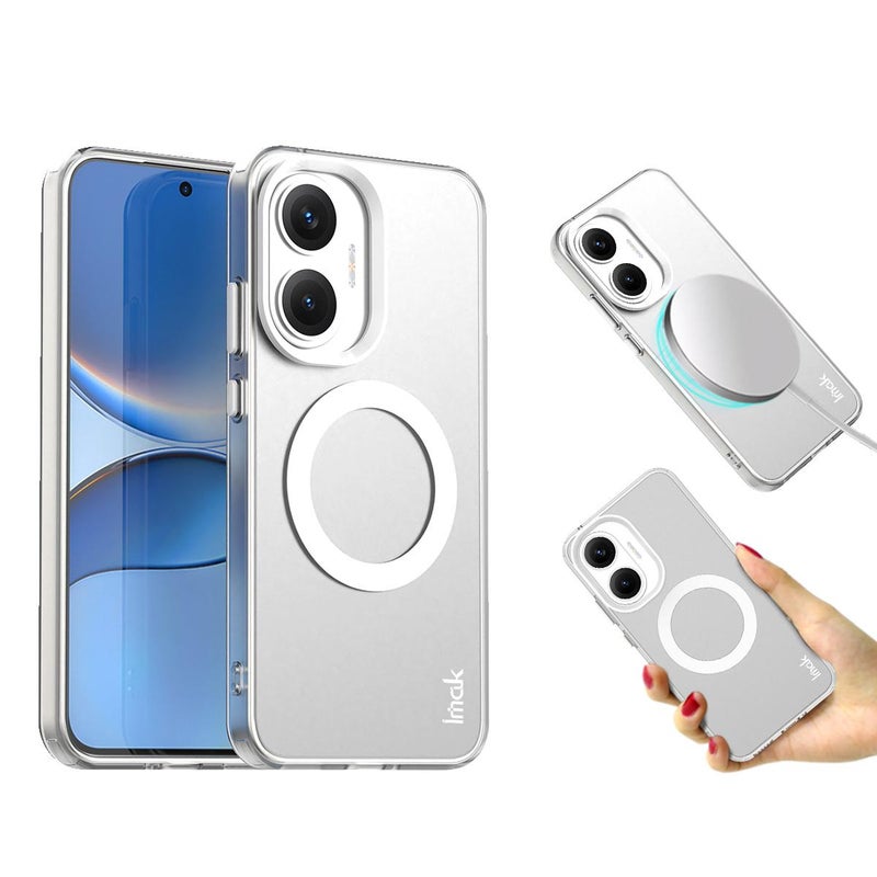 إيماك جراب هاتف من سلسلة Imak Chocolate من مادة TPU + Pet Magsafe لهاتف Redmi Turbo 4 Pro / Poco F7 (أبيض) - Image 1