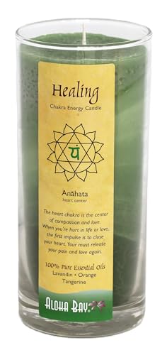 Premium Scented Hand Made Chakra Candle  Energy Pillar  Meditation  Balance Set 1 Pack  Yoga Prayer  Meditation Candle  Long Burn  Dripless  Anja Lavender Fir Chamomile  Aloha Bay