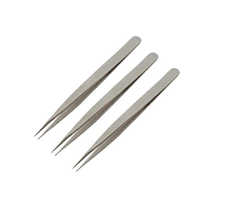 WOWSOME WOWSOME Pointed Tips Stainless Tweezers Used extensively in mobilegadgetlaptop repair and jewelry repair - Image 1