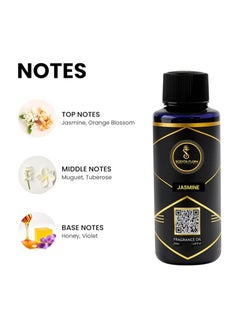 Scenta Flora Jasmine Fragrance Oil for Scent Diffusers Aromatherapy 50 ml | IFRA Certified | Blend of Jasmine, Tuberose & Violet for Homes, Hotels, and Offices | Designed to Enrich Any Space  - Image 2
