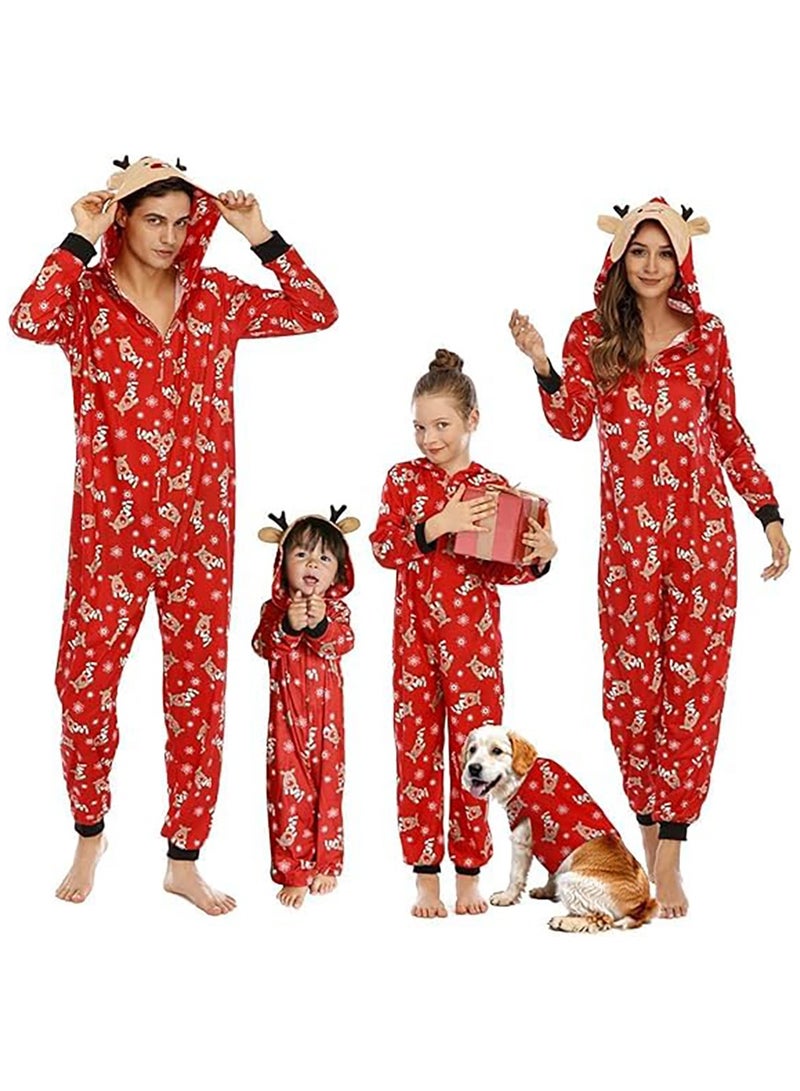 TAPIT Christmas Family Matching Pajamas Classical Nightwear Sleepwear Sets Long Sleeve Pjs for for Adults Kids and Baby Holiday Xmas Sleepwear Set (Kids Unisex) - Image 1