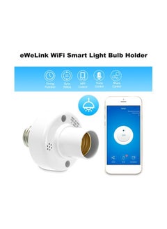 NIBEMINENT Wireless Light Bulb Holder White/Silver  - Image 3