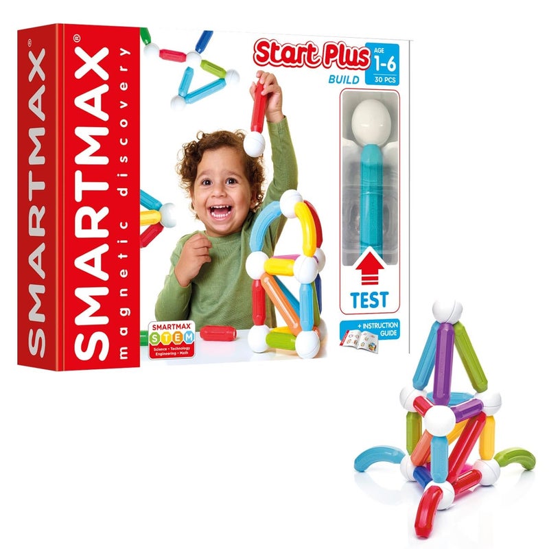 SmartMax Start Plus STEM Building Magnetic Discovery Set Ages 16 30 Pieces - Image 2